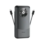 پاوربانک ریمکس مدل Fast Charge 2way ظرفیت 20000 میلی آمپر ساعت به همراه کابل USB-C و لایتنینگ