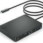 داک استیشن دل مدل WD15 USB-C Docking Station – Dual 4K Displays or Single 4K Display with MiniDP, HDMI, VGA for Dell USB-C Laptops (1DP, 1HDMI, 1VGA, 3USB3.0, 2USB 2.0, 1Audio, 1Speaker Out)