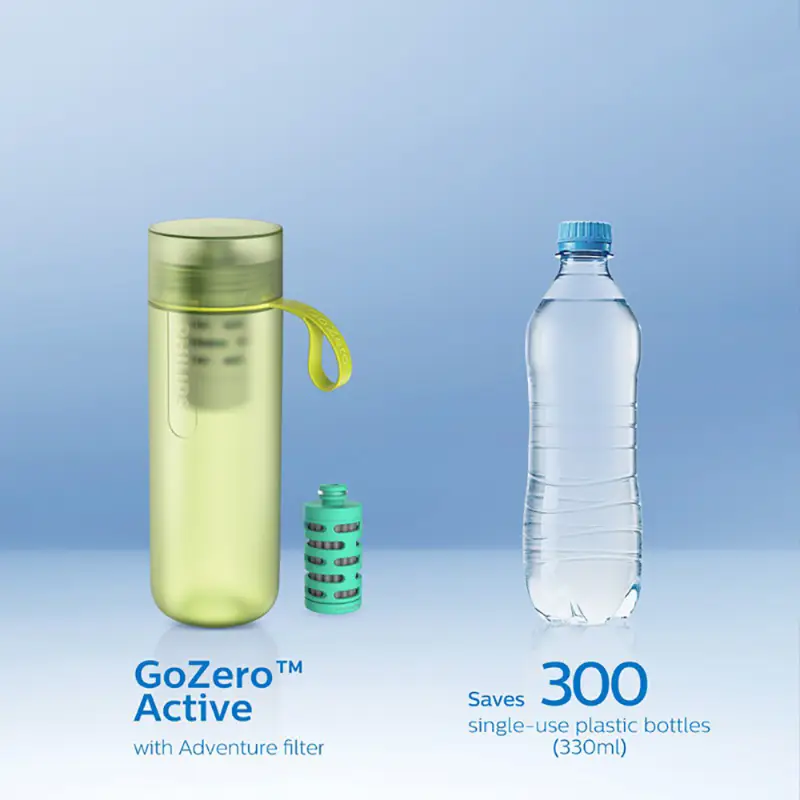 بطری تصفیه آب شیائومی Philips Go Zero Active Adventure Water Hetention Bottle