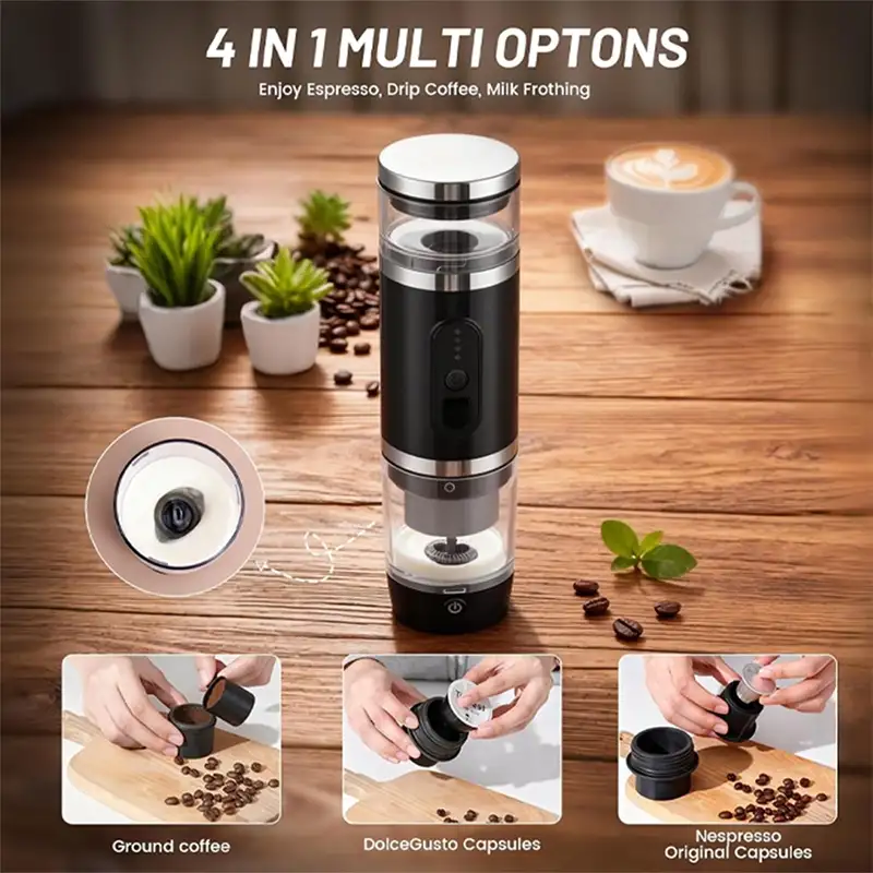 دستگاه اسپرسو ساز شارژی قابل حمل مدل Blue Fire Portable Espresso Maker BF 2-26