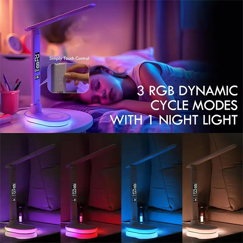 چراغ مطالعه تاشو و شارژر وایرلس LED Business Table Lamp U20-01
