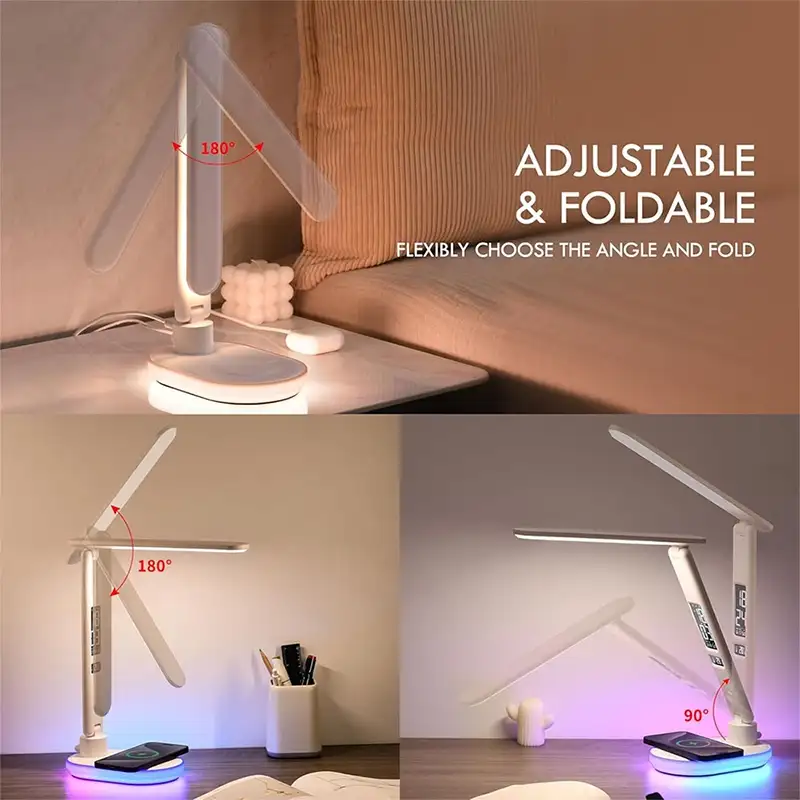 چراغ مطالعه تاشو و شارژر وایرلس LED Business Table Lamp U20-01