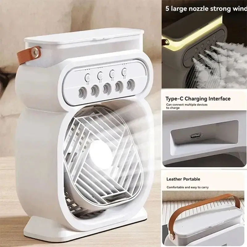 پنکه رومیزی مه پاش چندکاره مدل Multi Function Fan Humidifier L1