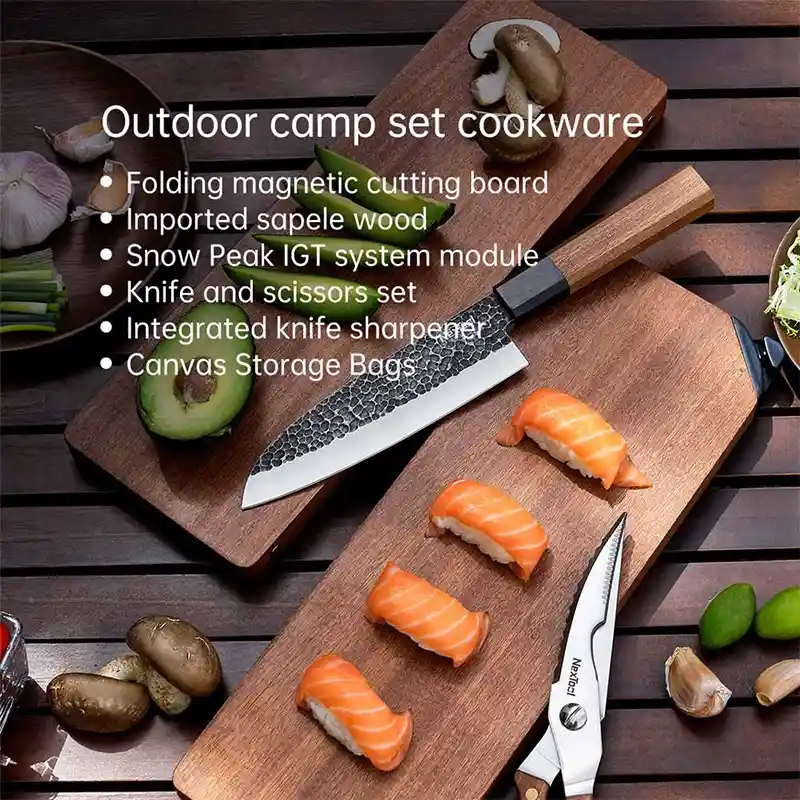 ست چاقوی آشپزخانه NexTool NE20171 Camp Chef Cookware