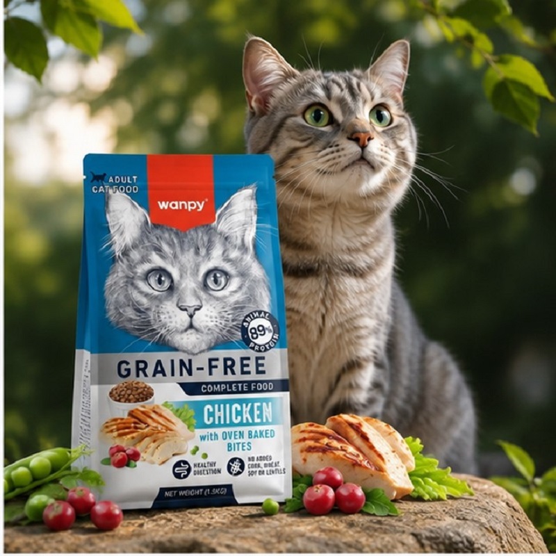 غذای خشک گربه بالغ با طعم مرغ ونپی 1.5 کیلوگرم Wanpy Adult Cat Dry food