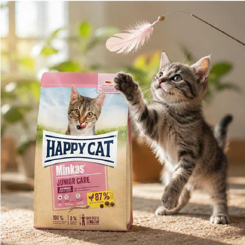 غذای خشک بچه گربه هپی کت مینکاس 1 کیلوگرم Happy Cat Minkas Junior
