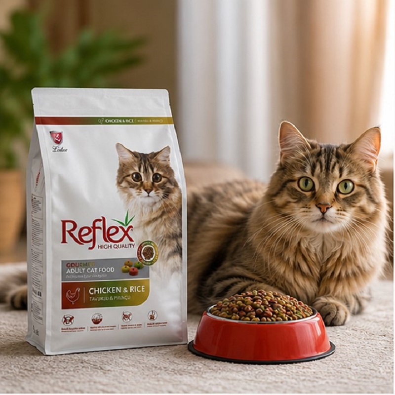 غذای خشک گربه بالغ مولتی کالر رفلکس 15 کیلوگرم Reflex Multicolor Cat Dry food