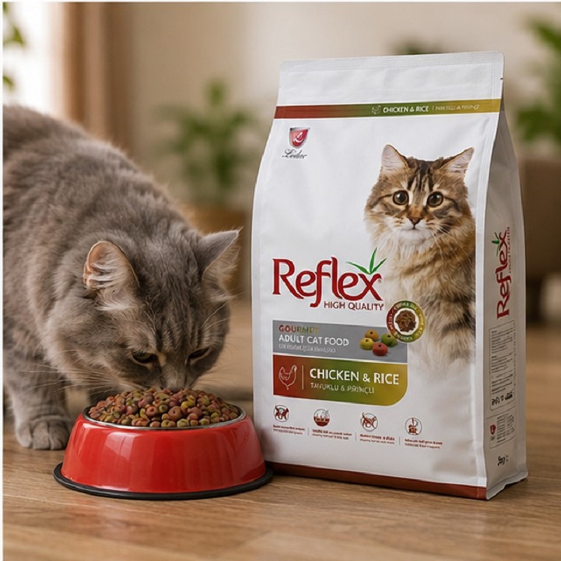غذای خشک گربه بالغ مولتی کالر رفلکس 15 کیلوگرم Reflex Multicolor Cat Dry food