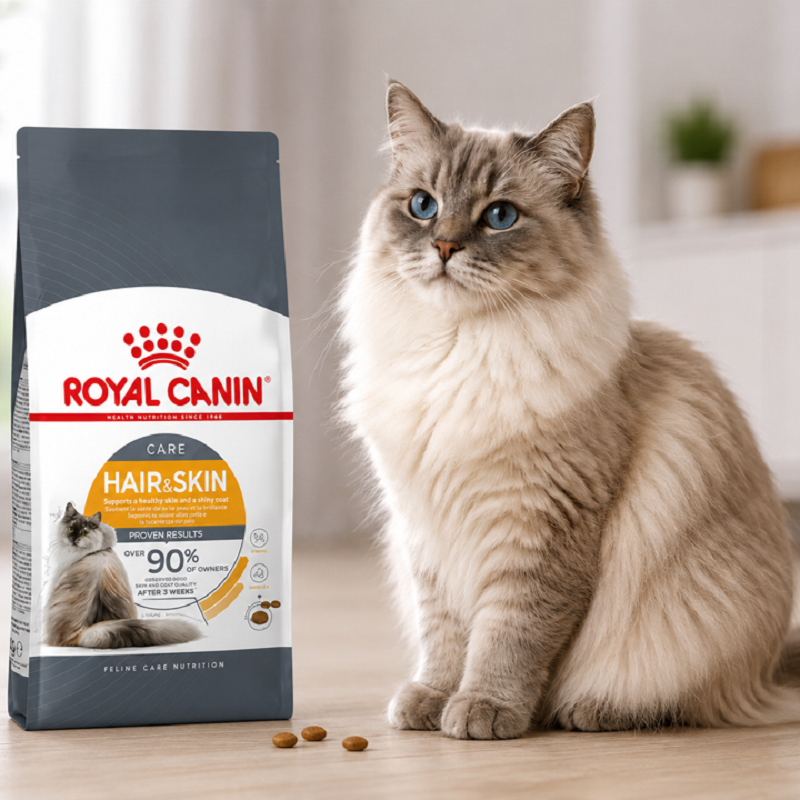 غذای خشک گربه رویال کنین پوست و مو 500 گرم Royal Canin Hair-Skin