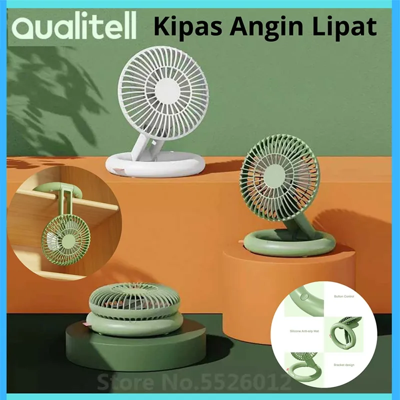 پنکه رومیزی شارژی کوالیتل مدل Qualitell Foldable Desktop Fan Z1