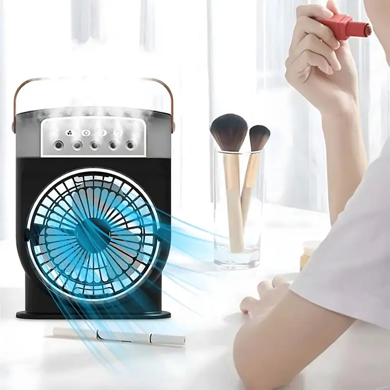 پنکه رومیزی مه پاش شارژی مدل Mini portable cooling fan