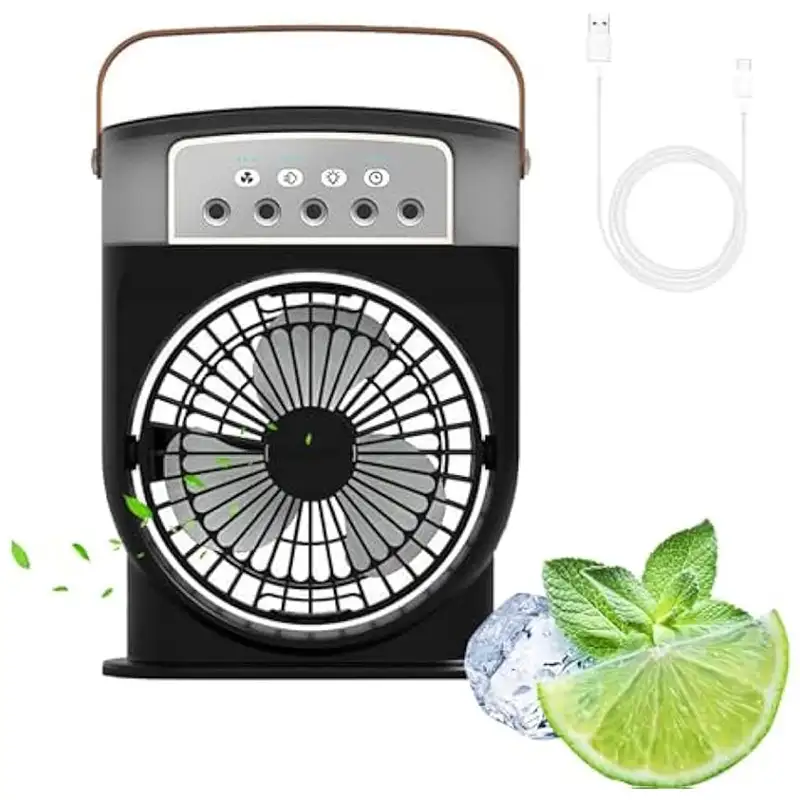 پنکه رومیزی مه پاش شارژی مدل Mini portable cooling fan
