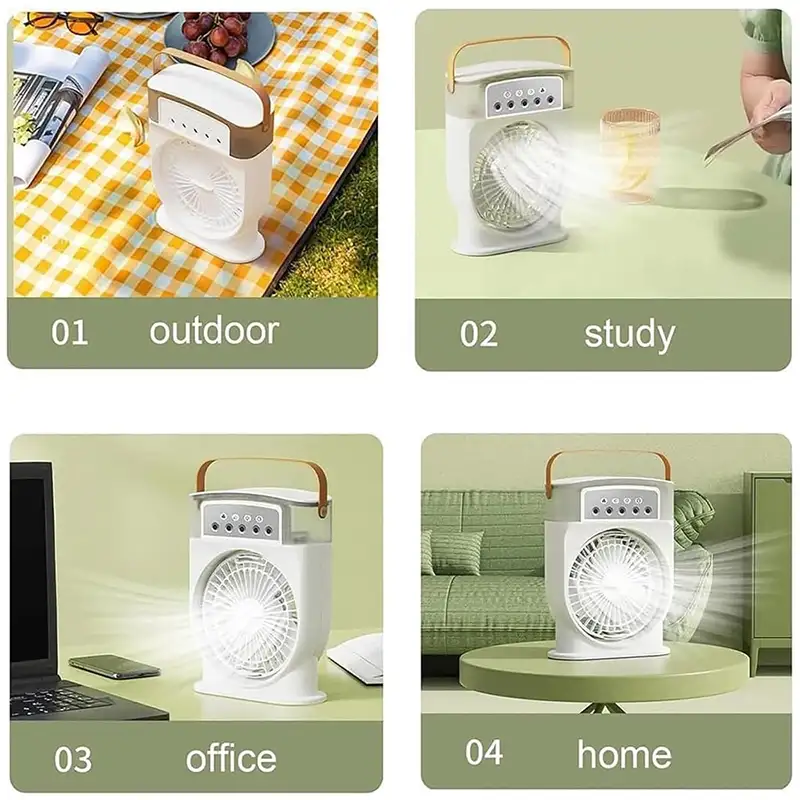 پنکه رومیزی مه پاش شارژی مدل Mini portable cooling fan