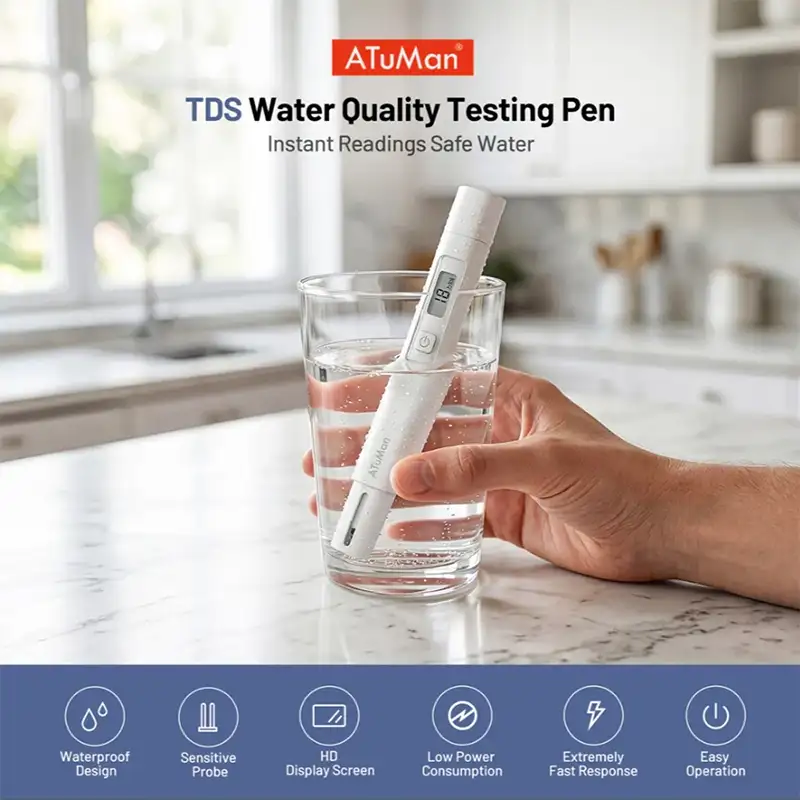 قلم تست سلامت آب شیائومی مدل ATuMan TDS Water Quality Test Pen