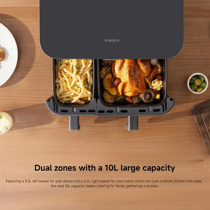 هوا پز بدون روغن چند منظوره شیائومی مدل Xiaomi Dual Zone Air Fryer 10L MAF-D1001
