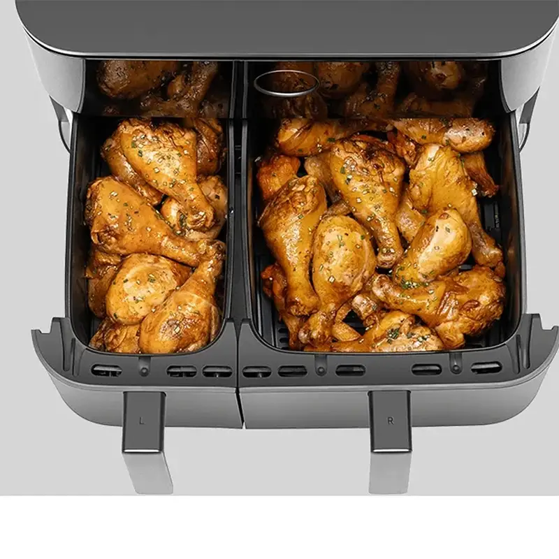 هوا پز بدون روغن چند منظوره شیائومی مدل Xiaomi Dual Zone Air Fryer 10L MAF-D1001 (جعبه باز)
