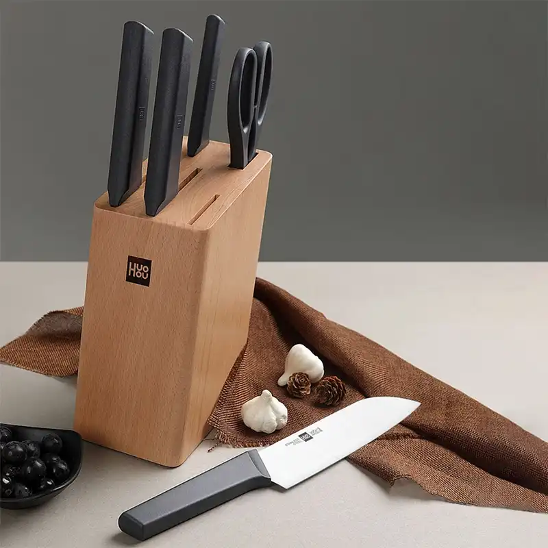 ست 5 تایی چاقوی آشپزخانه به همراه استند شیائومی Xiaomi HuoHou Knife Set HU0057