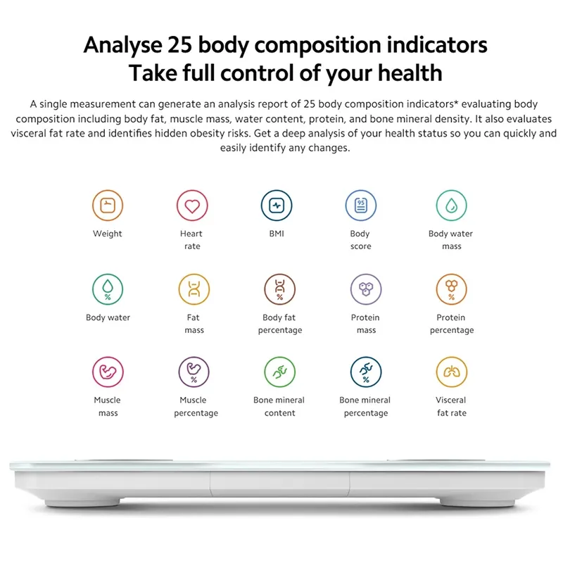 ترازو هوشمند شیائومی Xiaomi Mijia Body Composition Scale S400