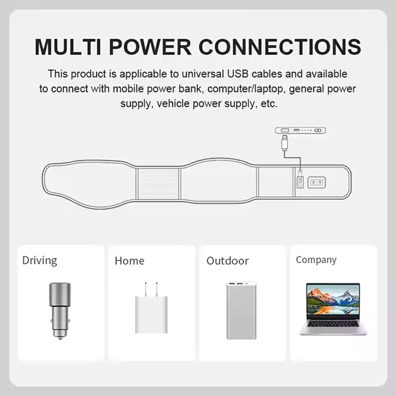 کمربند گرمایشی گرافنی شیائومی Xiaomi PMA U20 Graphene heating belt (جعبه باز)