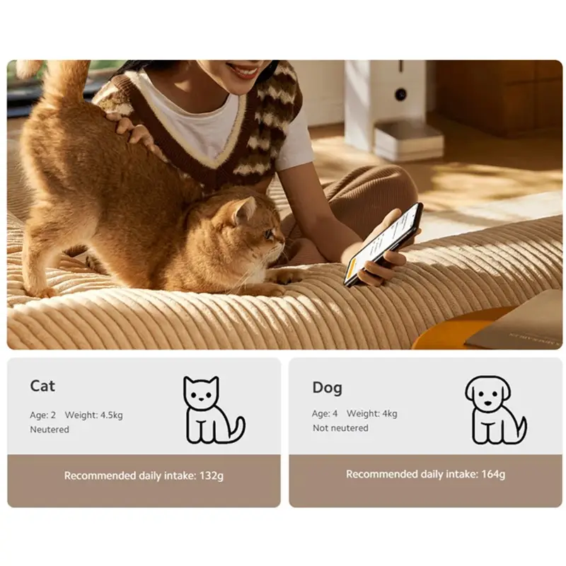 ظرف غذای هوشمند حیوانات خانگی 5 لیتری میجیا شیائومی Xiaomi Smart Pet Food Feeder 2 MJWSQ02