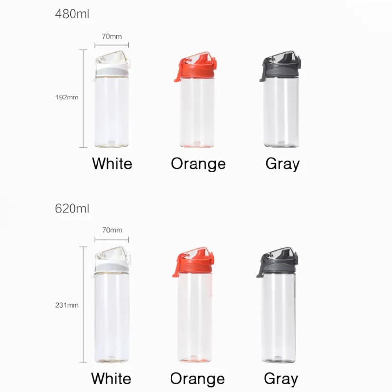 بطری آب شیائومی Sanvcat Bottle Hello Life Tritan Sports Cup 620ml