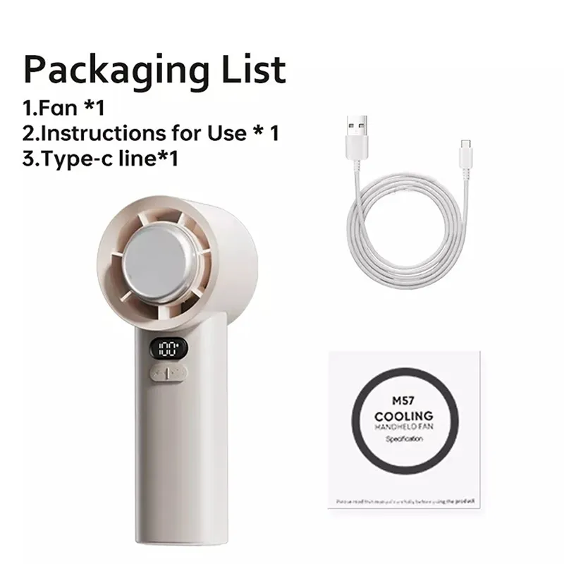 پنکه دستی مینی مدل High Speed Refrigeration Mini Handheld Fan M57