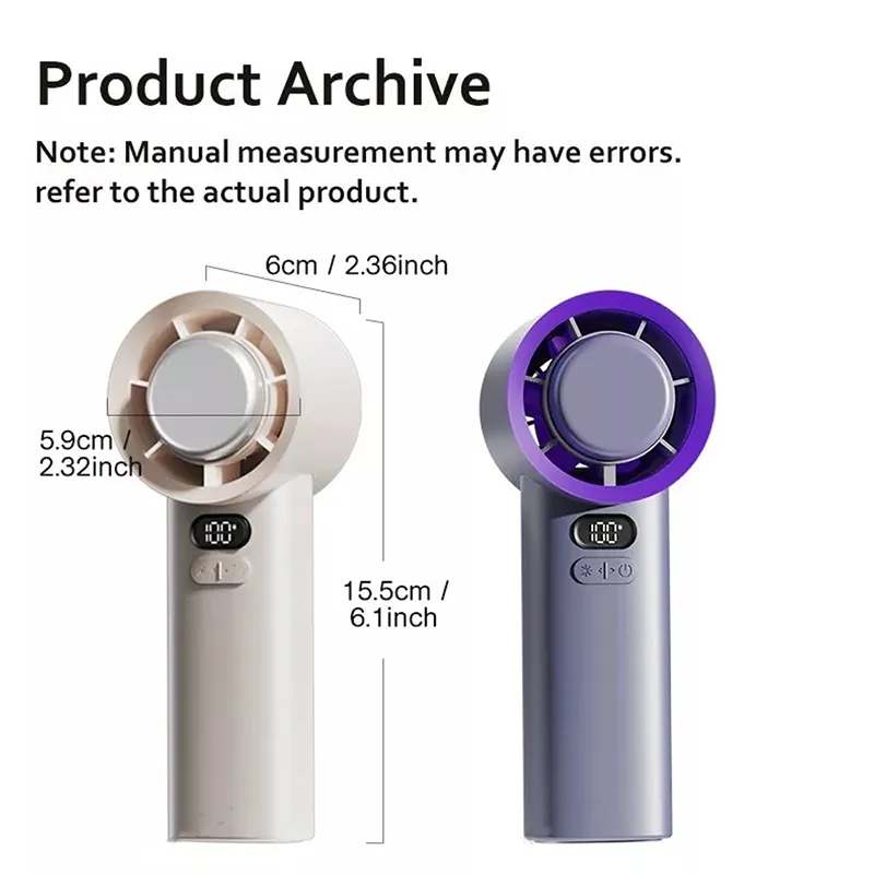پنکه دستی مینی مدل High Speed Refrigeration Mini Handheld Fan M57