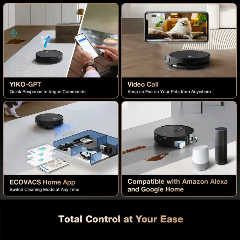جارو رباتیک اکووکس مدل ECOVACS DEEBOT X8 PRO OMNI Robotic Vacuum