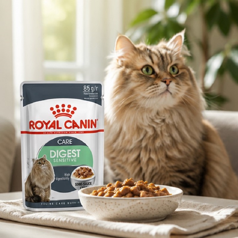 غذای پوچ گربه رویال کنین دایجستیو 85گرم RoyalCanin Digestive