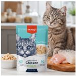 پوچ گربه سوپرپرمیوم ونپی با طعم مرغ و ماهی کاد 85 گرم Wanpy Super Premium
