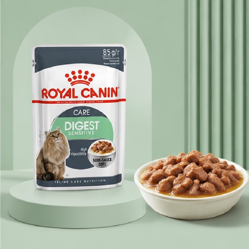 غذای پوچ گربه رویال کنین دایجستیو 85گرم RoyalCanin Digestive