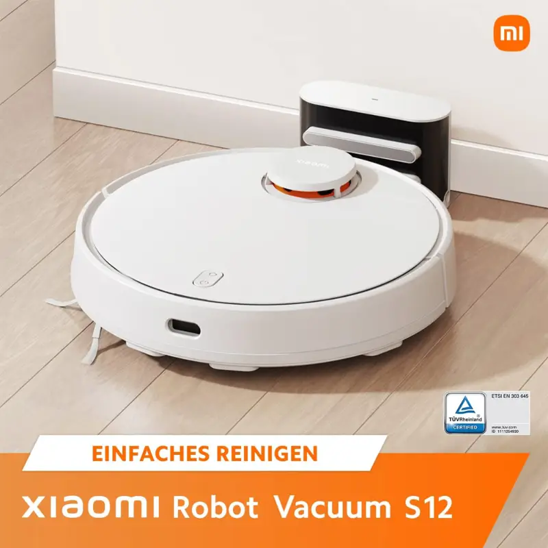 جارو رباتیک شیائومی مدل Xiaomi S12 Robot Vacuum Cleaner