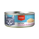 کنسرو گربه ونپی با طعم مرغ و میگو 95 گرم Wanpy Canned