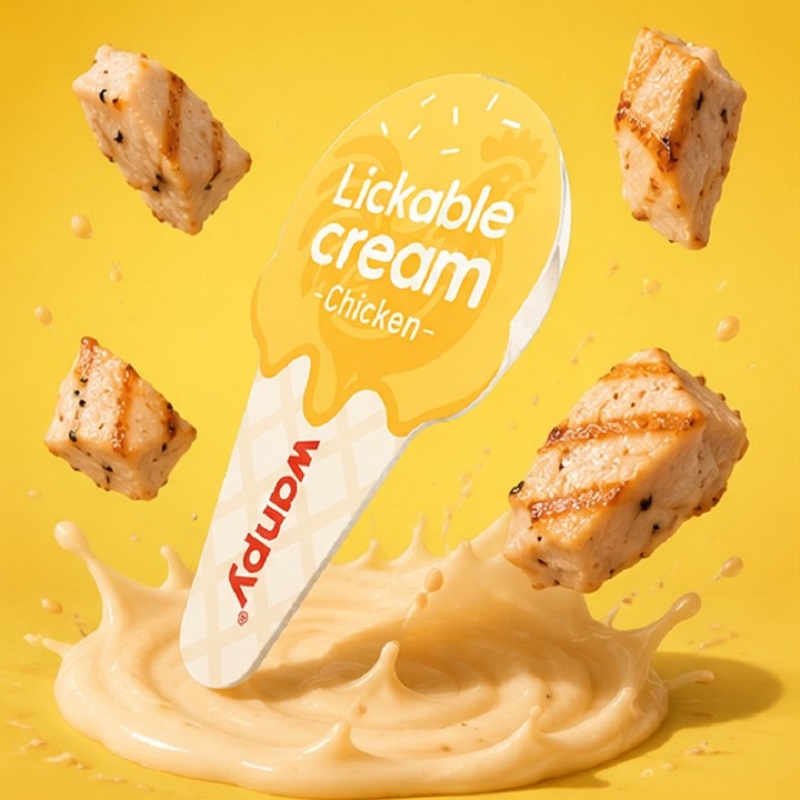 بستنی گربه ونپی با طعم مرغ (لیسیدنی) 16 گرم Wanpy Creamy
