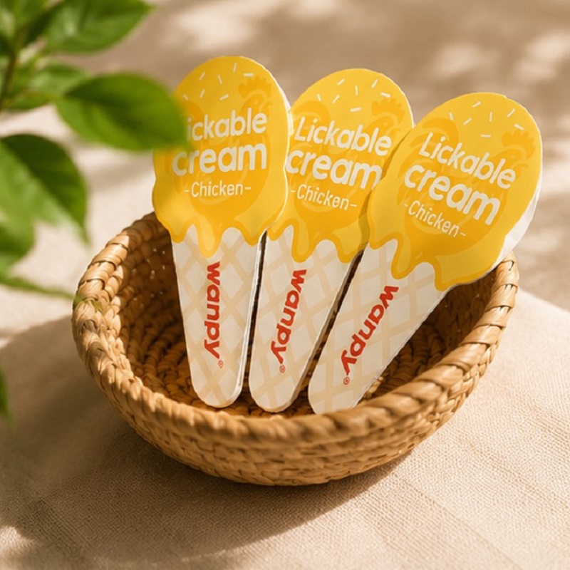 بستنی گربه ونپی با طعم مرغ (لیسیدنی) 16 گرم Wanpy Creamy