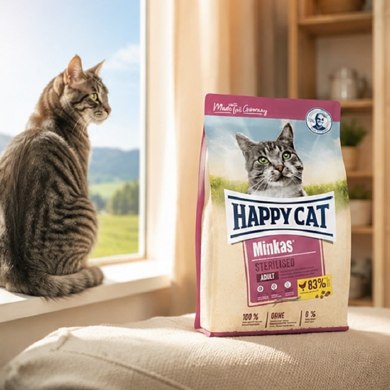 غذای خشک گربه هپی کت عقیم 1 کیلوگرم Happy Cat Food