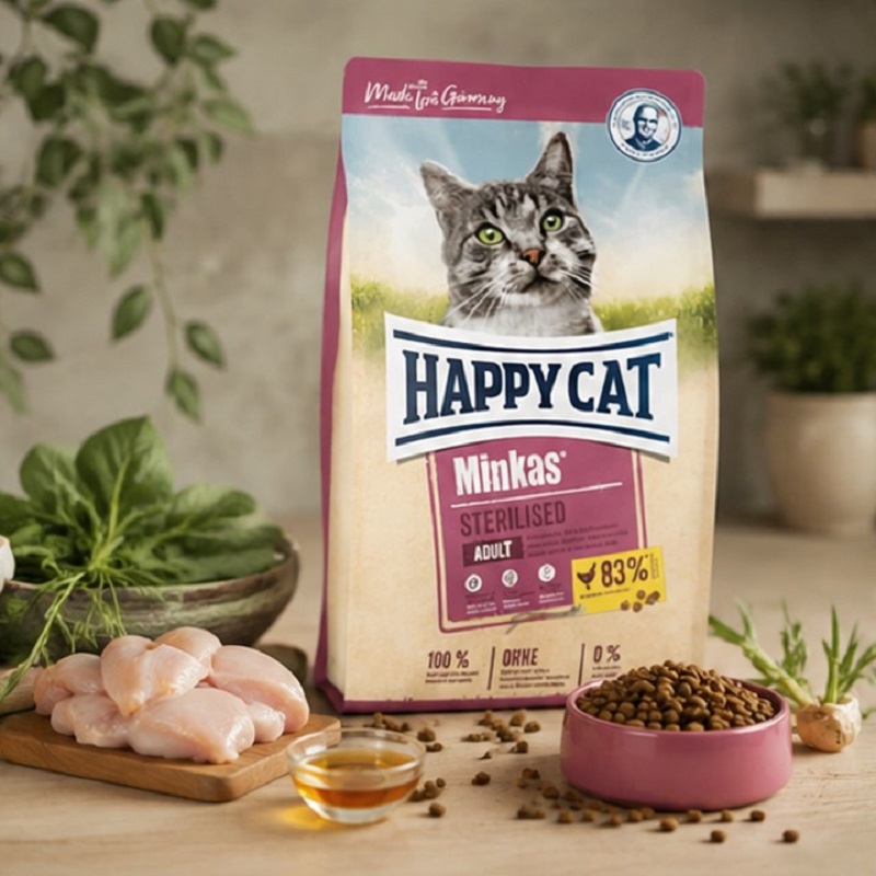 غذای خشک گربه هپی کت عقیم 1 کیلوگرم Happy Cat Food