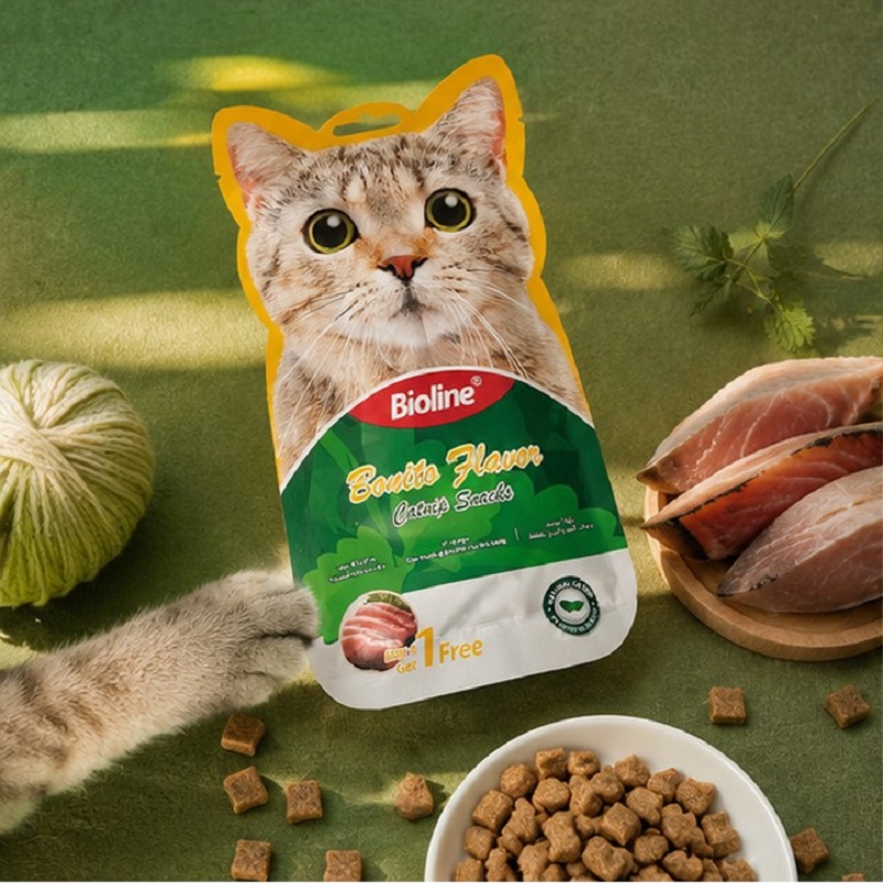 بستنی گربه بایولاین طعم بونیتو 5 عددی Bioline Creamy