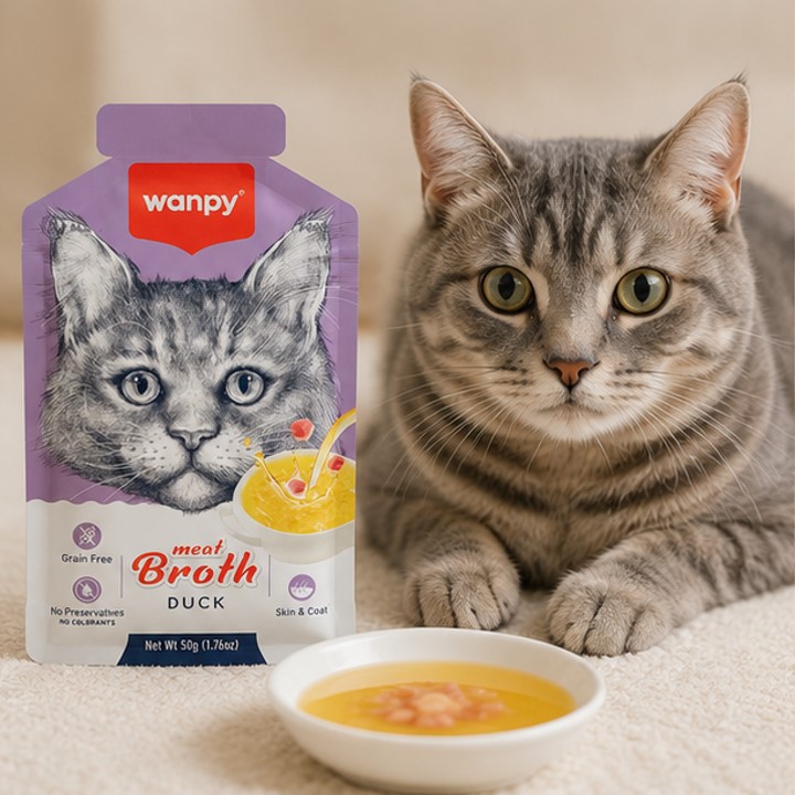 سوپ گربه با طعم اردک ونپی 50 گرم Wanpy Soup