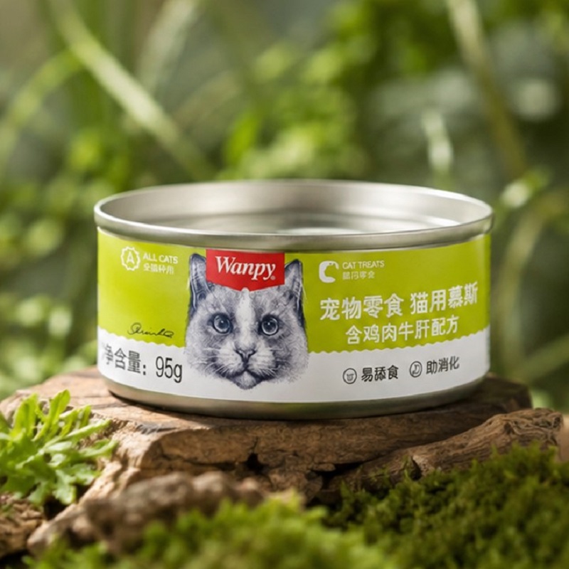 کنسرو گربه ونپی طعم مرغ 85 گرم Wanpy Canned