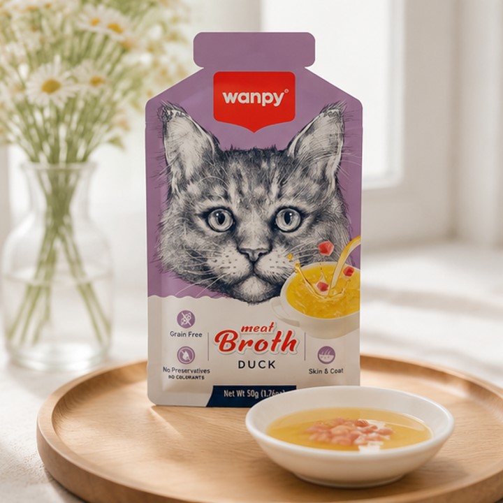 سوپ گربه با طعم اردک ونپی 50 گرم Wanpy Soup