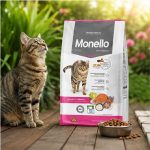 غذای خشک گربه مونلو میکس با طعم مرغ و ماهی سالمون 1 کیلوگرم Monlo Food
