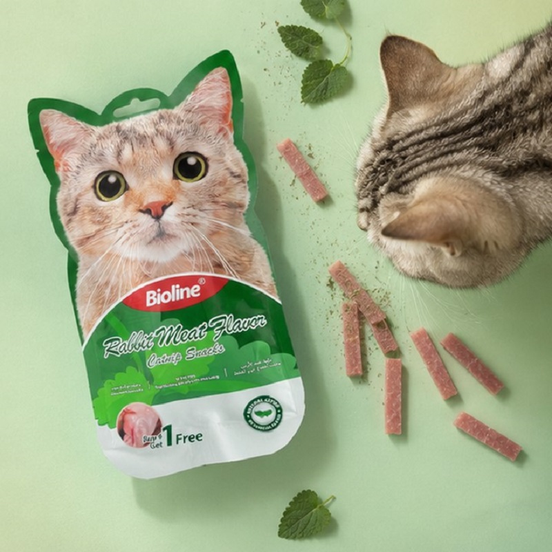 بستنی گربه بایولاین طعم خرگوش 5 عددی Bioline Creamy