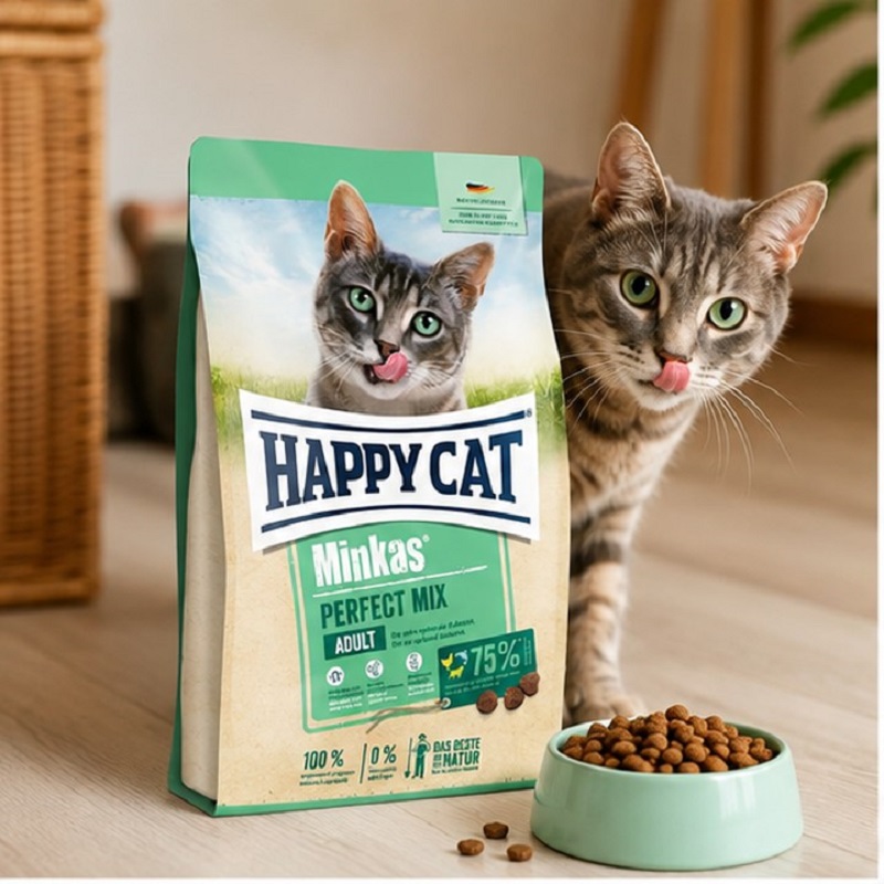 غذای خشک گربه هپی کت مینکاس میکس 10 کیلوگرم Happy Cat Food