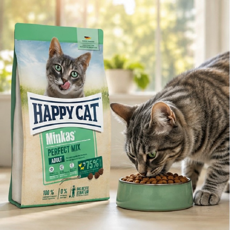 غذای خشک گربه هپی کت مینکاس میکس 1 کیلوگرم Happy Cat Food