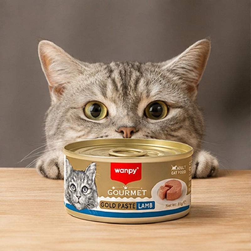 کنسرو گربه گورمت ونپی با طعم گوشت بره 85 گرم Wanpy Canned