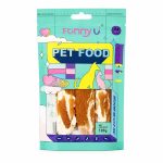 تشویقی گوشت نرم سگ و گربه با طعم بوقلمون فانی پت 100 گرم Funny Pet Snack