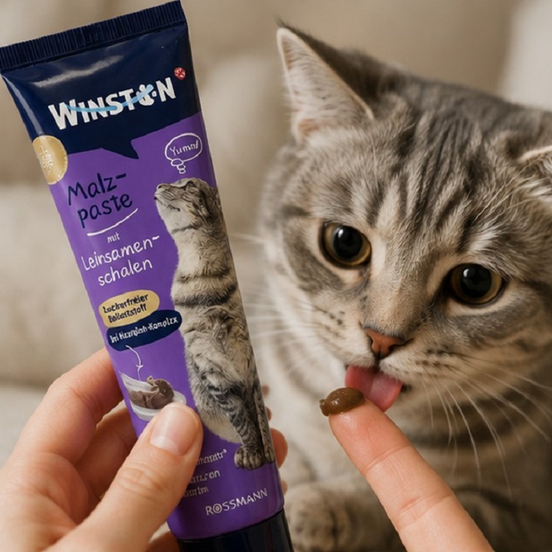 خمیر مالت بهبود عملکرد دستگاه گوارش گربه وینستون 118 گرم Winston Paste