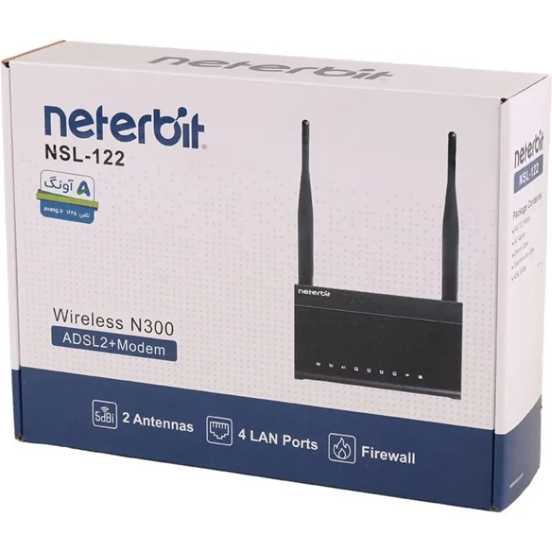 مودم روتر +ADSL2 نتربیت مدل NSL-122