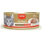 کنسرو گربه گورمت ونپی با طعم مرغ 85 گرم Wanpy Canned